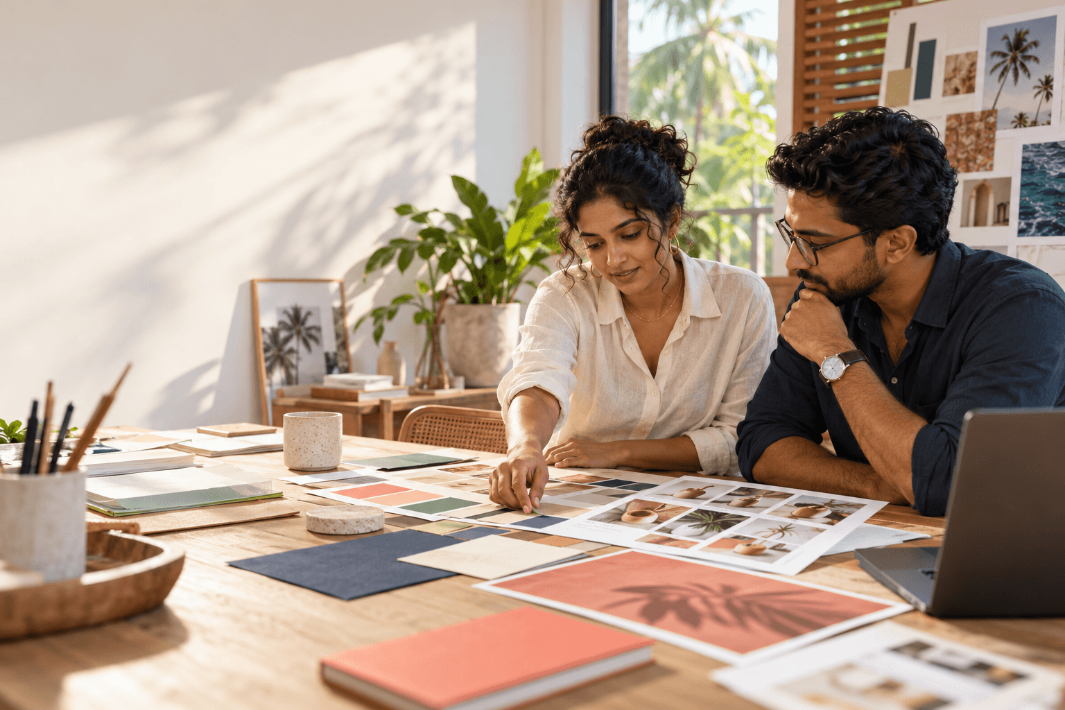 Sri Lankan professionals collaborating on brand & content studio